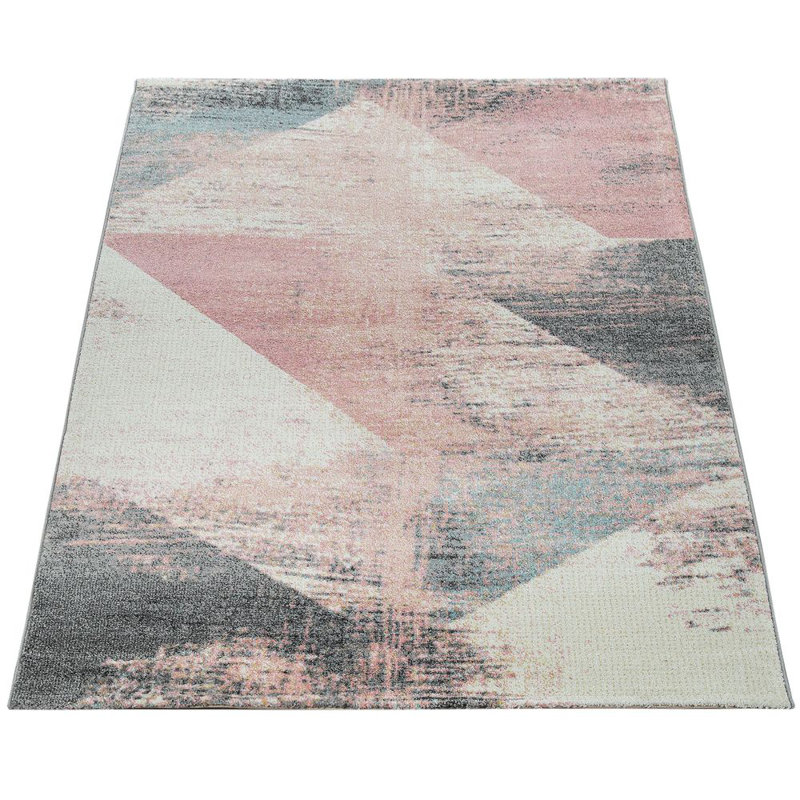 Tapis rose / crème Mcglade, Rectangle 2 pi x 3 pi 3 po