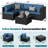 4-Person Outdoor Patio Set Seating Group with Cushions-328451612-328451611