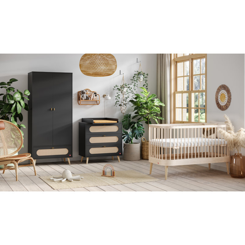 Alifa 2 Door Wardrobe, Black