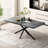 Retro Rectangular Stretch Dining Table-504810363
