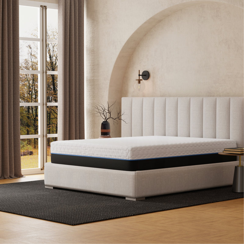 Matelas en mousse viscoélastique imprégnée de cuivre 12 pouces, Lit simple