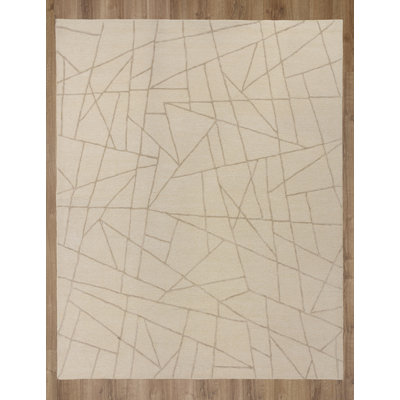 Tapis en laine / tencel touffeté à la main