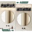Luminaire de salle de bain à intensité variable avec abat-jour transparent-105647711