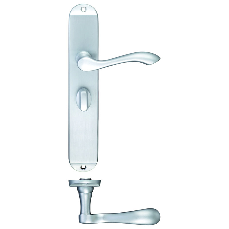 Arundel Bathroom Right Hand Door Handle, Polished Chrome