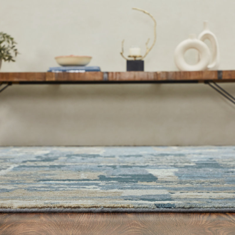 Mesa Mirage Hand Knotted Wool Area Rug, Rectangle 9' x 12'