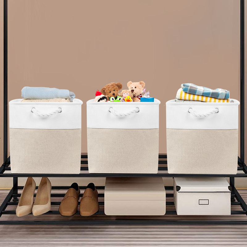 Home Organization And Storage Basket, Beige
