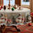 Grayish-White Washable Christmas Snowman Pattern Polyester Tablecloth