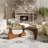51" Triangle Glass Top Coffee Table With Solid Oak Base, Modern Minimalist Design For Living Room, Scratch-resistant Tempered Glass