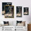 Spaceman jouant au hockey - Impression sur toile-86493316-86493318