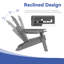 Ensemble de 4 chaises Adirondack réglables Hdpe-1664118199