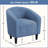 27”Wide Upholstered Solid Wood Barrel Accent Club Chair-1258697767