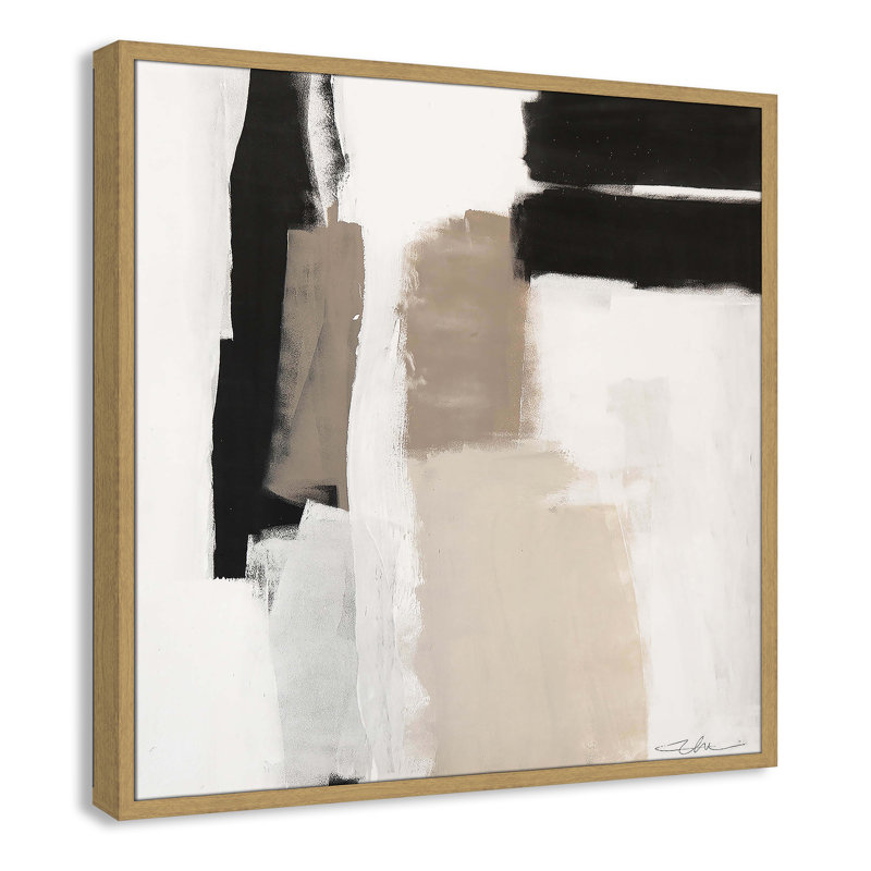 «Earth Scapes II-A» par Casa Fine Arts, H 32 po x l 32 po x P 0,75 po, Cadre naturel mince