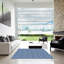 Tapis bleu/beige à motifs-651293577