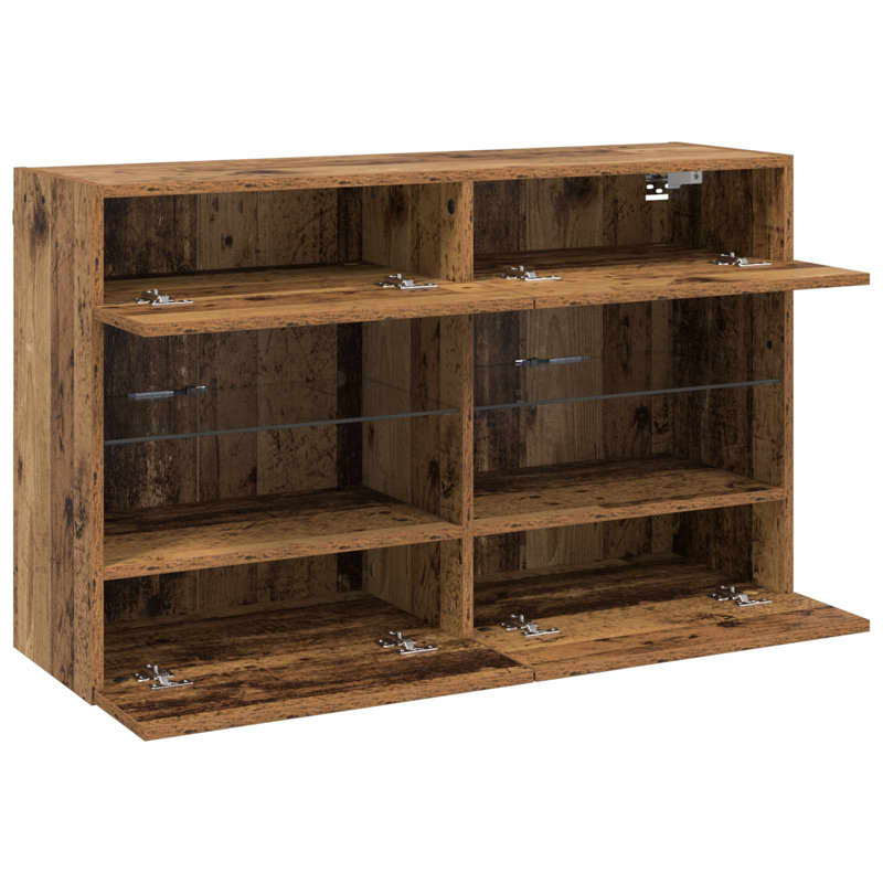 TV Stand for TVs up to 88", Old Wood