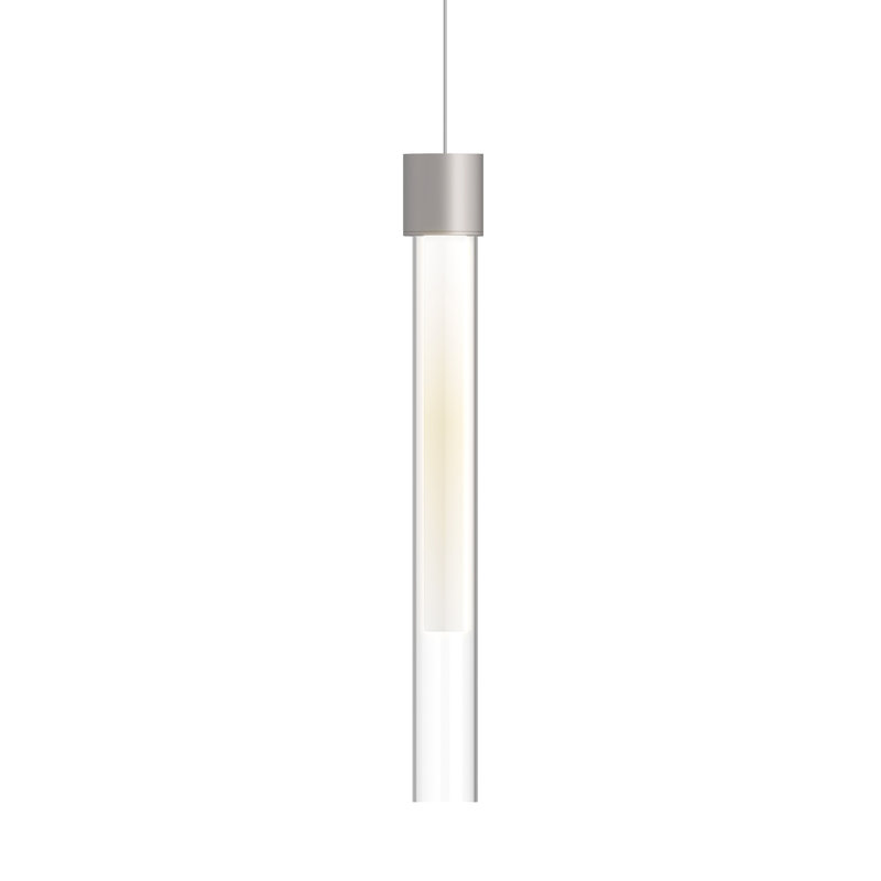 Linger 1 - Light LED Pendant, Satin Nickel