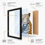 Leopard's Gaze Minimalist - Framed Print-284286296-284286297