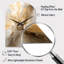 Or et argent - Essence chromatique I - horloge murale asymétrique abstraite-104241129