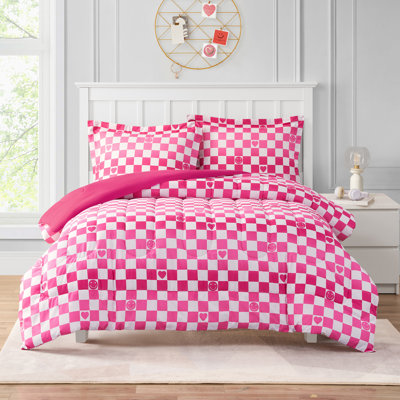 Ensemble d'édredon en microfibre rose pâle ALEX + BELLA