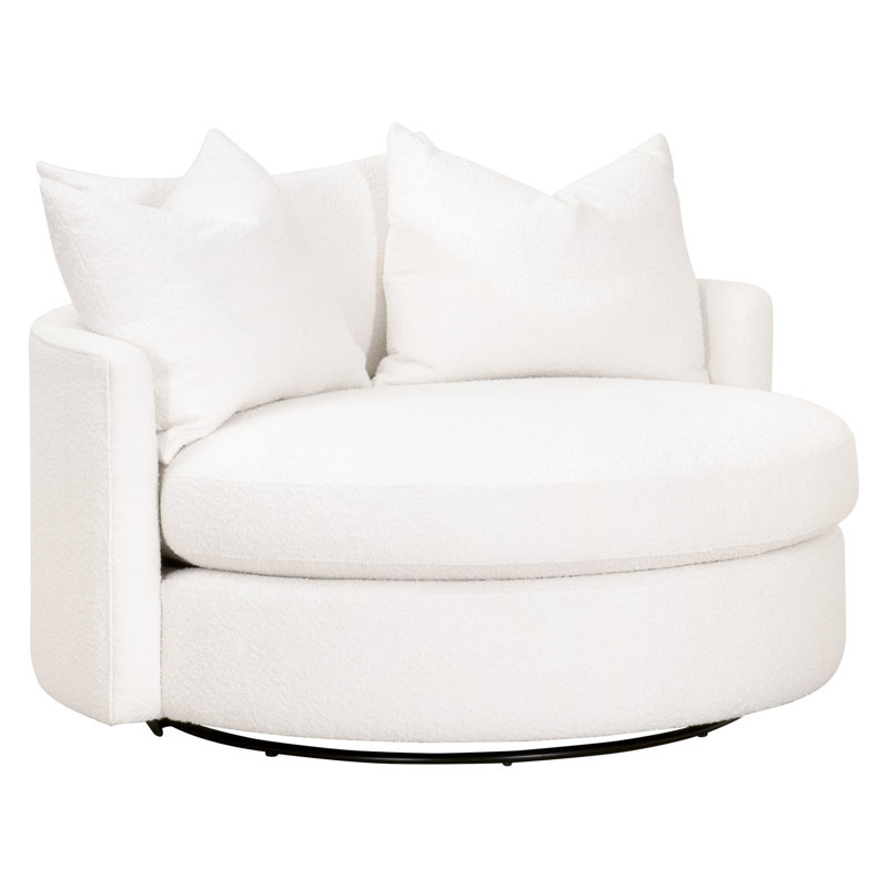Remika Upholstered Swivel Barrel Chair