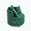 Chaise pivotante rembourrée et capitonnée en velours-951953034
