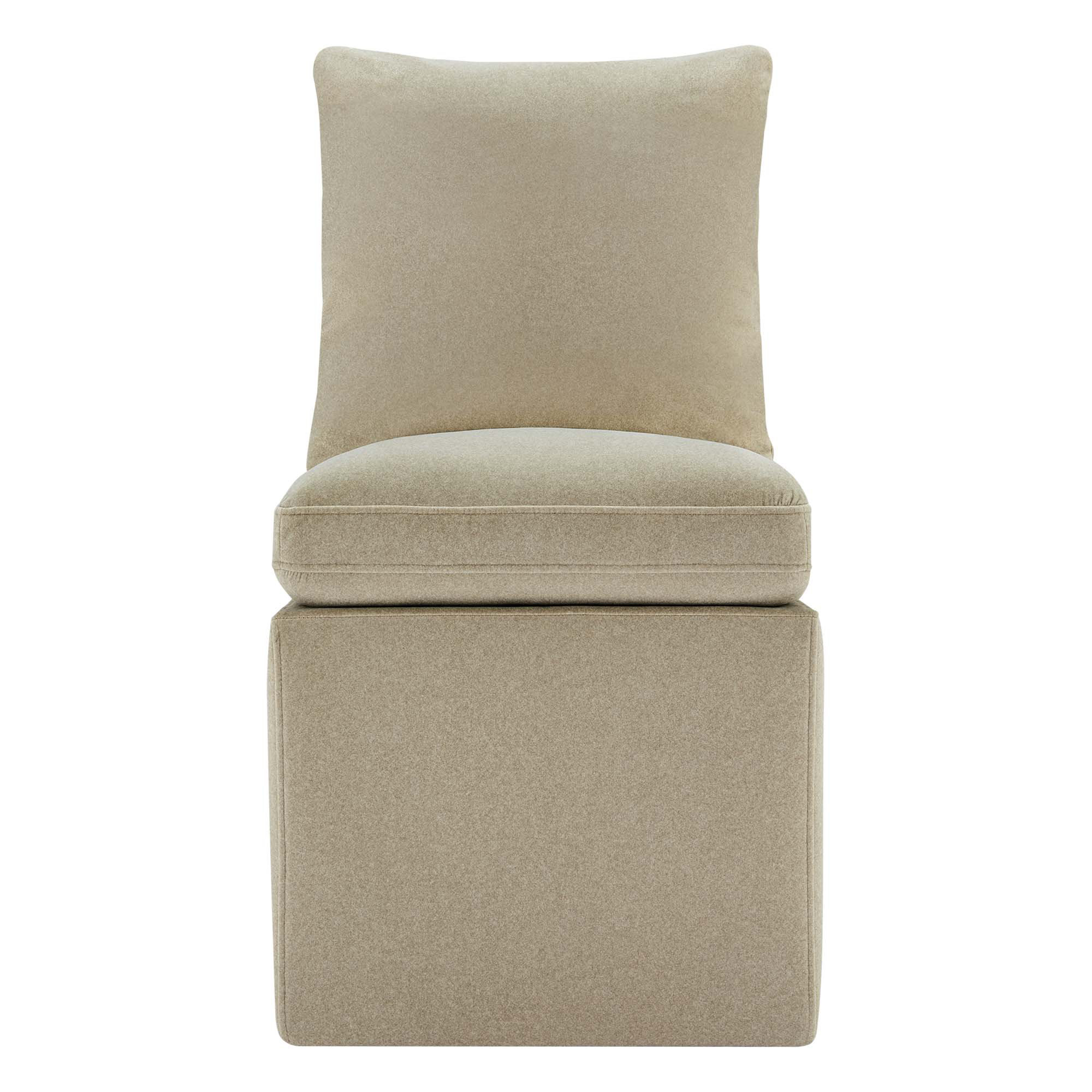 Alayaa Upholstered Side Chair, Vesper Sand Velvet