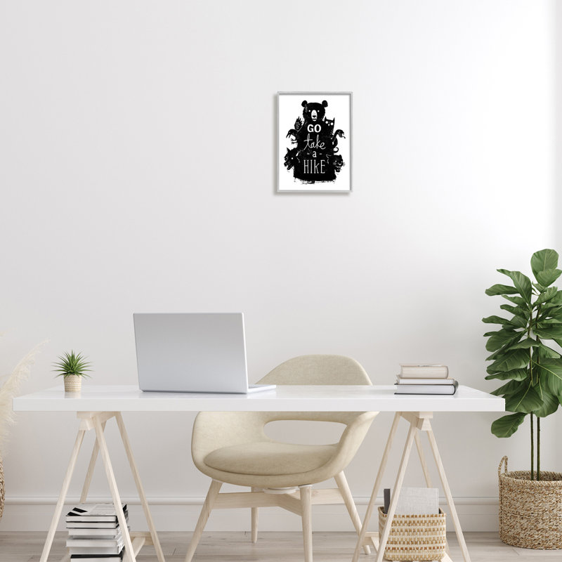 «Take A Hike» par Michael Buxton, L 11 po x H 14 po, Estampe numérique Farmhouse