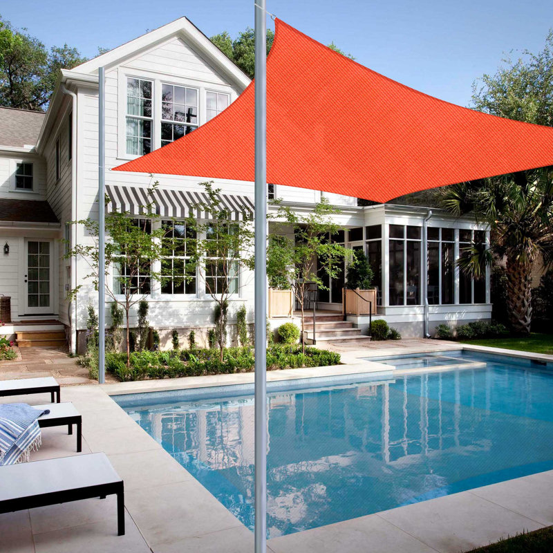 Filet de protection pour la piscine pour patio, 12 (pi) x 16 (pi), Rouge