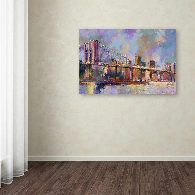 Modern & Contemporary Painting Print, 12" H x 19" W x 2" D, No Mat, Wrapped Canvas