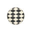 Tapis intérieur / extérieur damier lavable damier noir et crème-1604754511