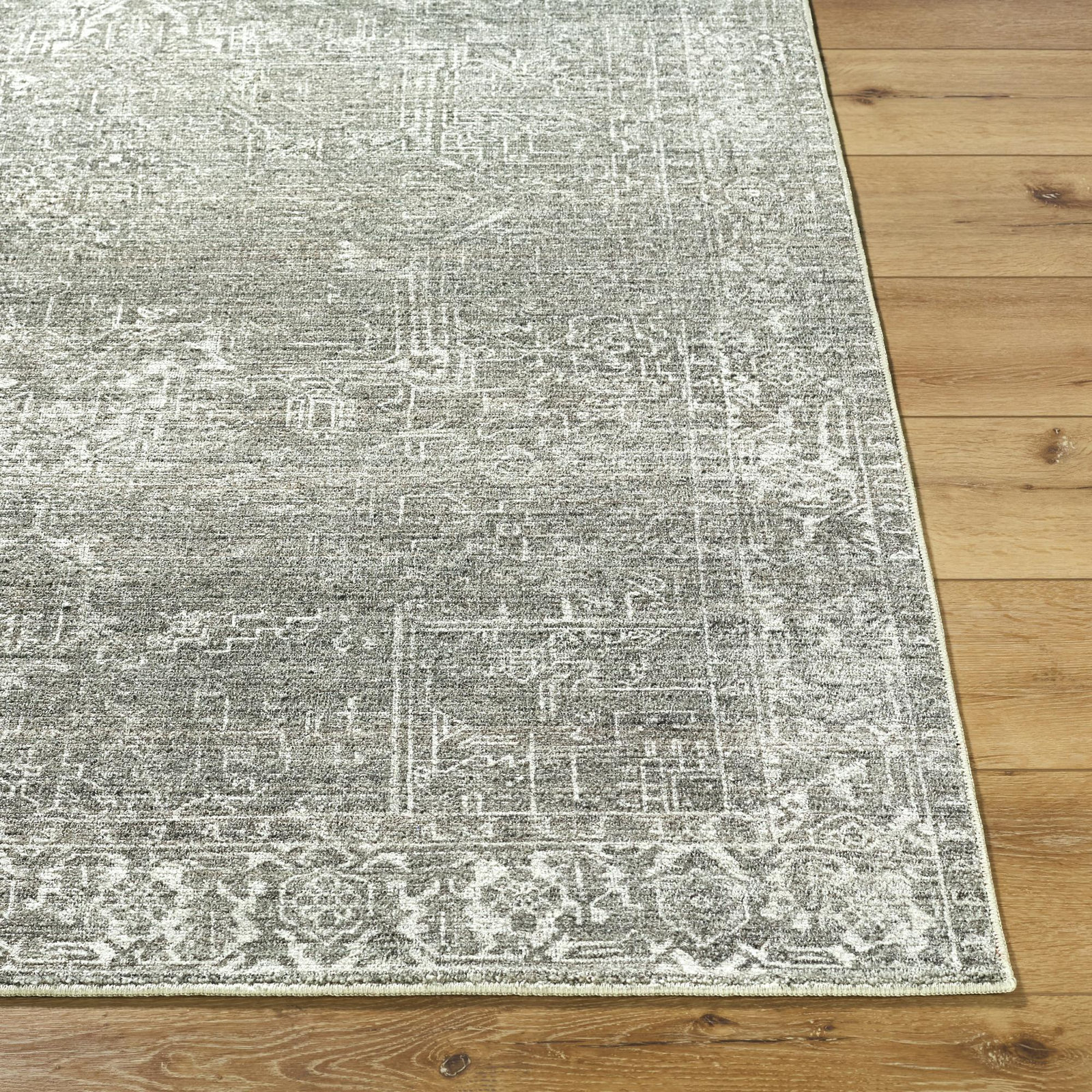 Galey Alix x Livabliss Collins Avenue VI Indoor Machine Woven Area Rug, Runner 2'7" x 7'3", Sage
