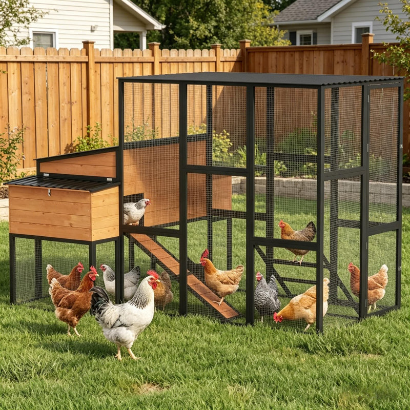 Spacious Pet Cage with Multi-Zone Living