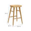 Tabouret en bois massif Modway Saville-94387520-94387519