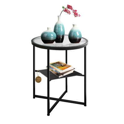 table de bout noire