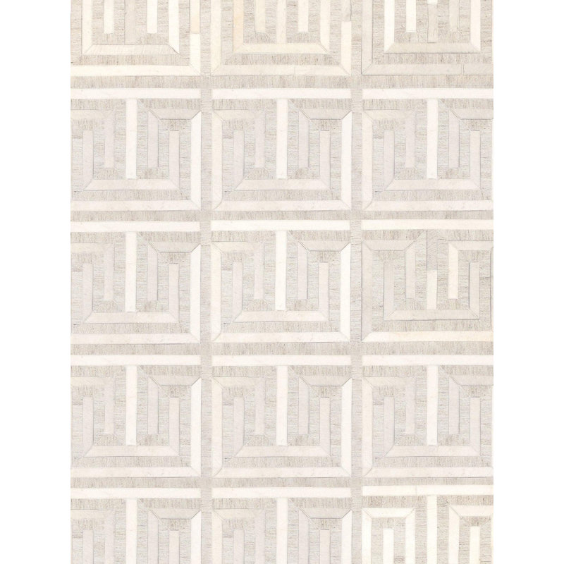 Leather Chevron Area Rug