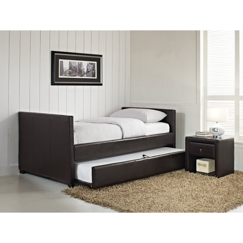 Mariano Upholstered Daybed, Brown