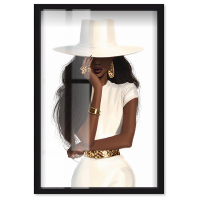 «Sun Hat Serenity II Shadowbox Print» par Art Remedy, cadre noir, 17 x 25
