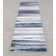 Tapis rayé bleu / gris Roseman