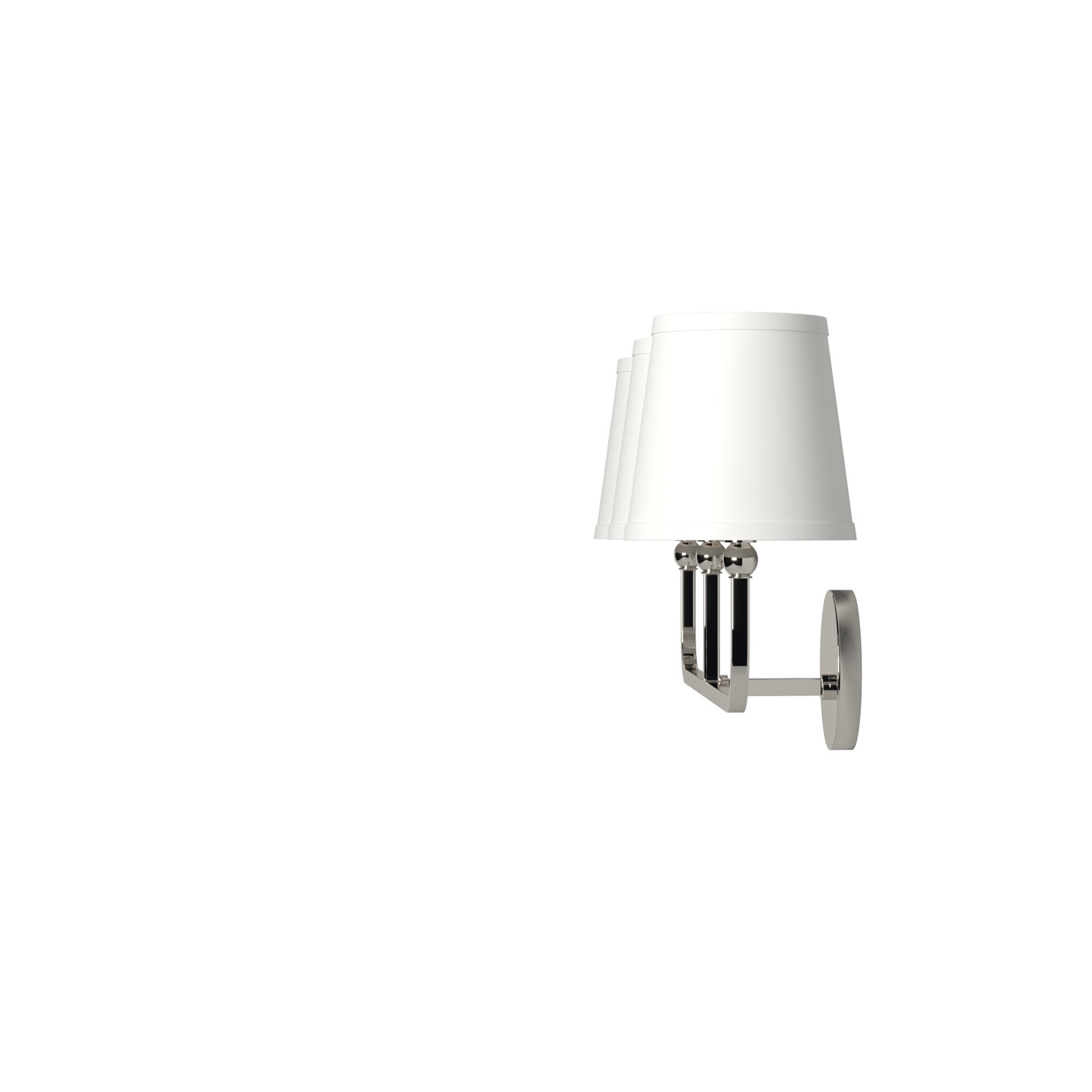 Climsland Dimmable Vanity Light, Polished Nickel, 3