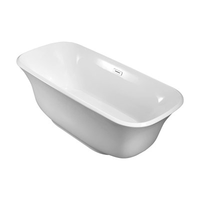 66.93'' x 31.5'' Freestanding Soaking Acrylic Bathtub
