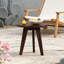 Table d'appoint d'extérieur ronde en bois massif