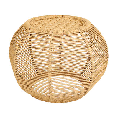 Riyan 30cm Wide Novelty Solid Colour Pouffe Ottoman