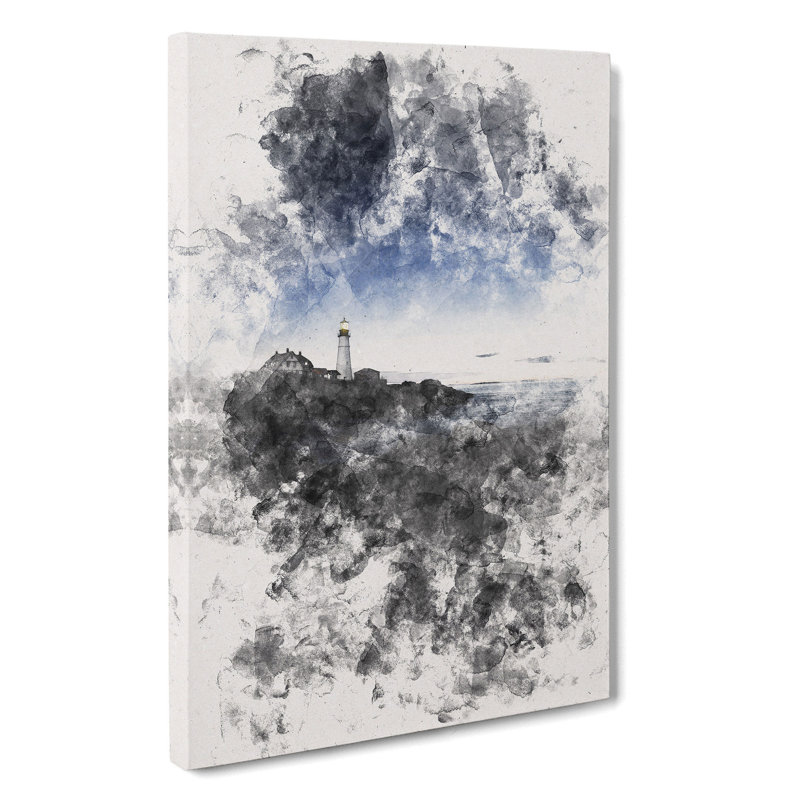 Portland Maine Lighthouse - Wrapped Canvas Painting, 76cm H x 45cm W x 4cm D