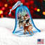 3.5'' Glass Holiday Shaped Ornament