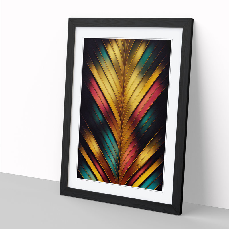 Deco Design Vol.4 - Single Picture Frame Print, Black Framed, 46cm H x 34cm W