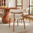 Round Solid Wood Dining Table With 4 Chairs-1897203487-1897203485