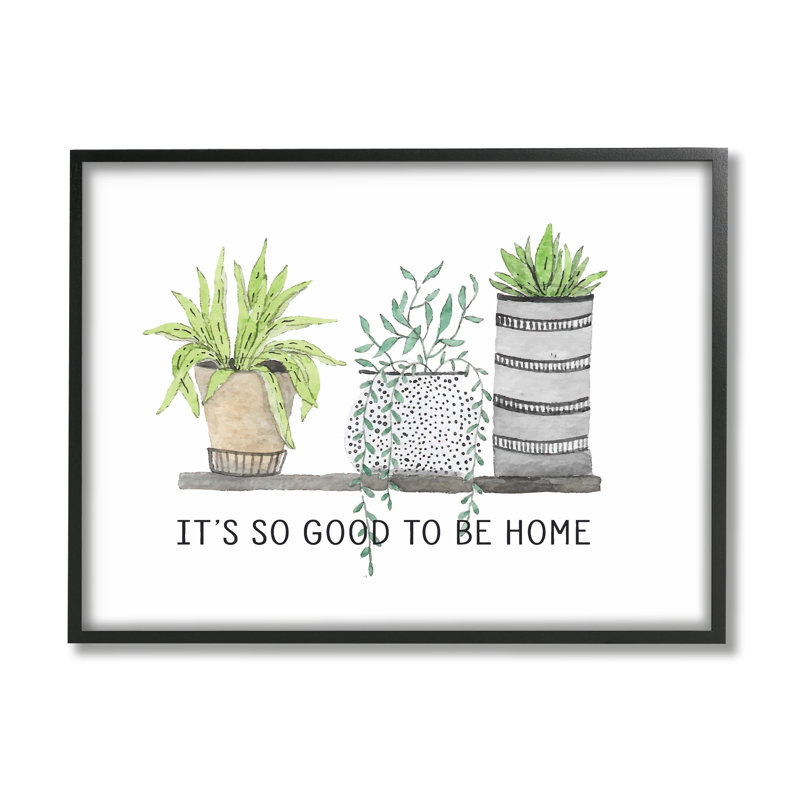 Good To Be Home, Giclée encadrée noir minuit, H 11 po x l 14 po x P 1,5 po