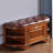 American Vintage Shoe Bench 10 Pair Shoe Storage Bench-100559569