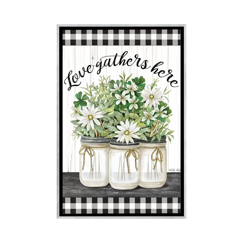 "Love fronton" par Cindy Jacobs-impression d’art graphique, Pas de tapis, H 26 po x l 18 po x 1,5 po