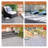 30 PCS Interlocking Deck Tiles Checker Pattern