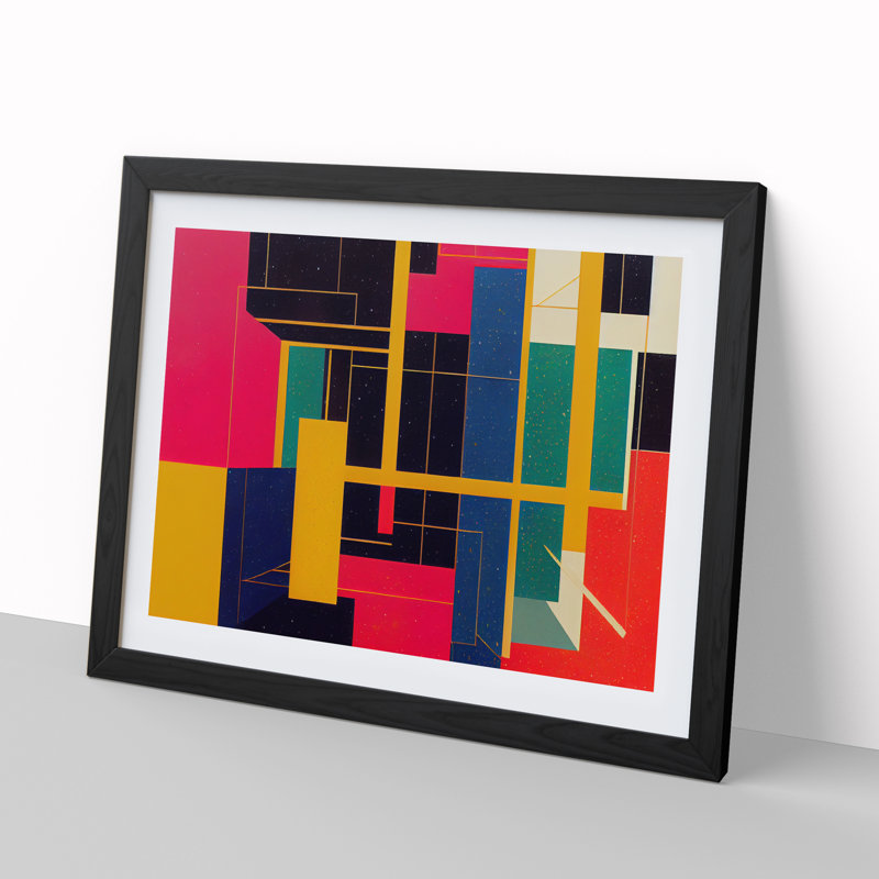Bauhaus - Framed Print, Black Framed, 46cm H x 64cm W